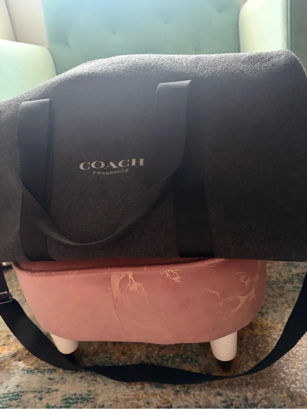 Coach Fragrance Black & Charcoal Men's Duffel Bag